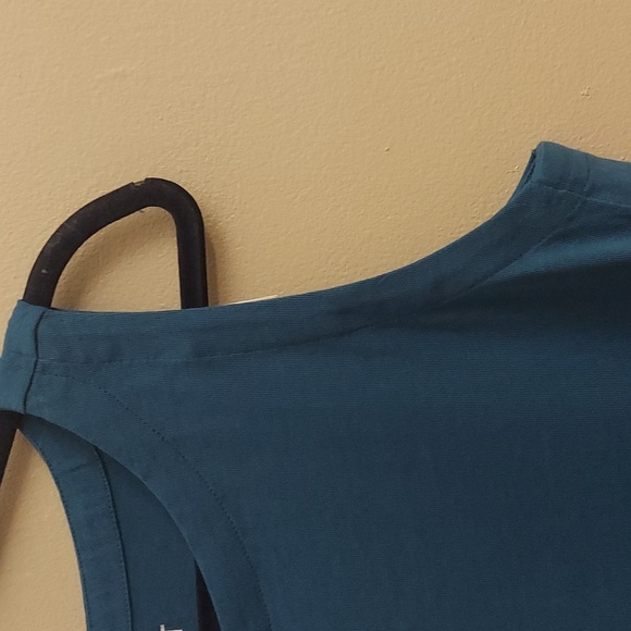 NEW LOFT M Teal Side Button Pullover Sleeveless Tank Top - Picture 6 of 11